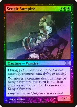 Sengir Vampire FOIL 10th Edition PLD Black Rare MAGIC GATHERING CARD ABUGames - Image 1