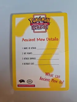 Ancient Mew Details Movie Promo Card Heavily Played - No ancient mew Card - Image 1