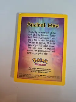 Ancient Mew Details Movie Promo Card Heavily Played - No ancient mew Card - Image 2