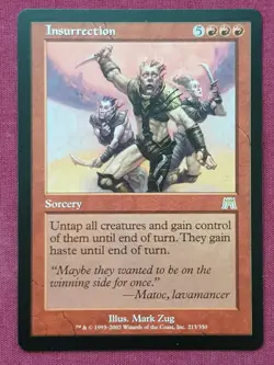 Magic The Gathering ONSLAUGHT INSURRECTION red card MTG - Image 1