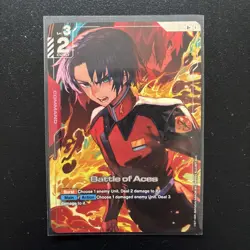 Battle Of Aces GD01-111 R+ GUNDAM TRADING CARD GAME NEWTYPE RISING - Image 1