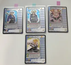 Trunks Level 1-4, Limited Holo DBZ CCG TCG Dragonball Z Personality Card Set - Image 1