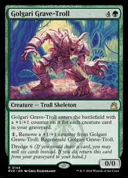 Golgari Grave-Troll RVR NM MTG - Image 1