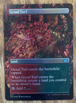 MTG Double Masters 2022, Gruul Turf - Borderless Foil - Image 1