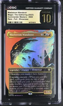 MAELSTROM WANDERER Commander Masters Borderless Foil Rare CGC Pristine 10 MTG - Image 1