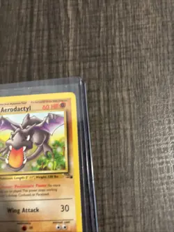 Pokemon TCG - Aerodactyl - 1/62 - Holo Unlimited - Fossil Unlimited [Near Mint] - Image 3