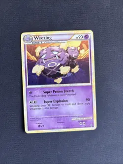 Pokemon TCG Weezing Call of Legends 38/95 Regular Non Holo Rare - NM/LP - Image 1