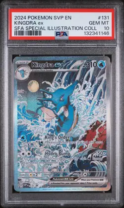 Pokemon Kingdra ex SFA Special Illustration Coll. Promo SVP EN 131 PSA 10 - Image 1