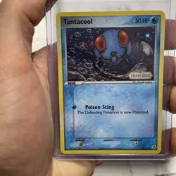 2006 Pokemon EX Legend Maker Stamped - Tentacool Reverse Holo Rare 66/92 LP+ TCG - Image 1