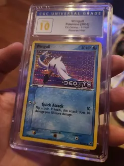 (POP 2) CGC 10 PRISTINE Pokemon Wingull EX Deoxys 81/107 Reverse Holo Stamped - Image 1