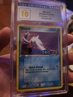 (POP 2) CGC 10 PRISTINE Pokemon Wingull EX Deoxys 81/107 Reverse Holo Stamped - Image 2