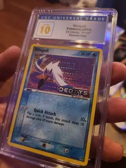 (POP 2) CGC 10 PRISTINE Pokemon Wingull EX Deoxys 81/107 Reverse Holo Stamped - Image 3