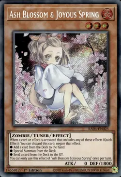 Ash Blossom & Joyous Spring - Secret Rare 1st Edition RA04-EN025 - NM - YuGiOh - Image 1