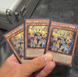 MP24-EN114 Imsety, Glory of Horus Prismatic Secret Rare 1st Edition YuGiOh 3X - Image 1