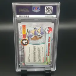 Blastoise #9 - PSA 8 NM-MT Non-holo 1999 Topps BLACK LOGO Pokemon CARD TV - Image 4
