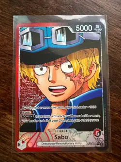 Sabo (004) (Alternate Art) OP13-004 Carrying On His Will Foil, Leader Card - Image 1