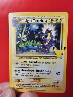 Pokemon Light Toxtricity SWSH137 Celebrations 25th Black Star Promo Holo Card! - Image 5