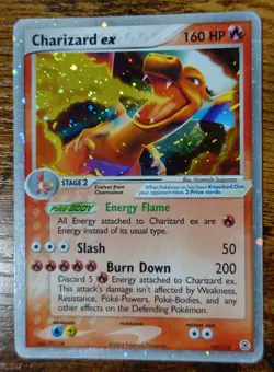 Charizard ex 105/112 Fire Red Leaf Green Holo Rare Pokemon Card LP - Image 1