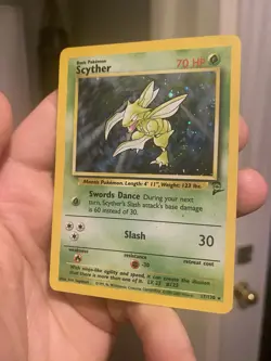 Scyther - 17/130 - Pokemon TCG Base Set 2 Holo Rare Card WOTC DMG - Image 4