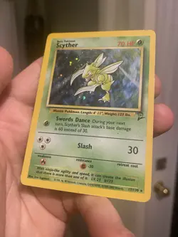 Scyther - 17/130 - Pokemon TCG Base Set 2 Holo Rare Card WOTC DMG - Image 5