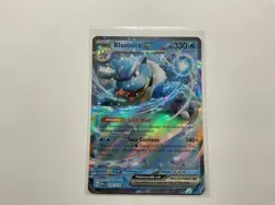 Blastoise ex 009/165 Scarlet & Violet 151 Double Rare Holo Pokemon TCG Card - Image 1