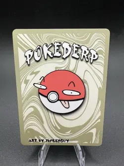 Pokederp BREAKOUT Meowtoo Holo 8/8 - Mewtwo Pokemon Derpy Fan Art Card - Image 2