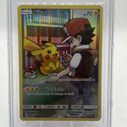 Pokemon Pikachu (Secret Rare) 241/236 Cosmic Eclipse Holo Full Art Card CGC 8.5 - Image 2