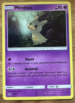 POKEMON HOLO PROMO CARD SM29 MIMIKYU ex - Image 1