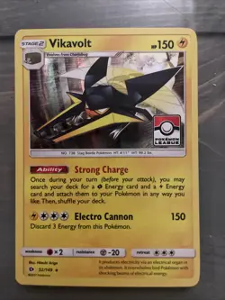 Pokemon TCG Card VIKAVOLT 52/149 - Sun & Moon RARE HOLO - MINT - Image 1