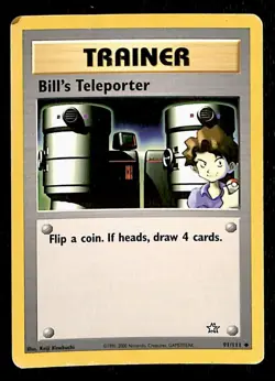 Bill's Teleporter Neo Genesis VG 91/111 Pokemon Card - Image 1