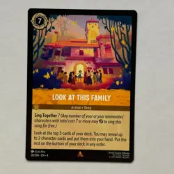 Look at This Family 28/204 Disney Lorcana Ursula's Return Regular Rare Card NM - Image 1