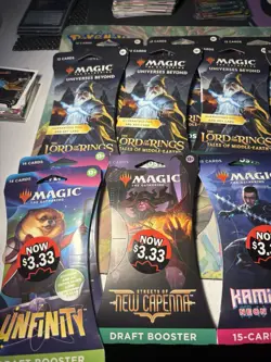 Magic The Gathering Assorted Sleeved Booster Lot Of 17. LOTR, Unfinity, Kamigawa - Image 2