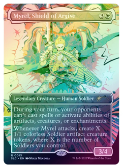 1x Myrel, Shield of Argive, 0013, Foil, Secret Lair Encyclopedia, Magic MTG NM - Image 1