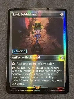 2024 Magic: The Gathering Universes Beyond: Fallout Luck Bobblehead Foil #/500 - Image 1