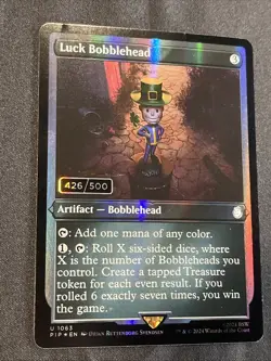 2024 Magic: The Gathering Universes Beyond: Fallout Luck Bobblehead Foil #/500 - Image 2