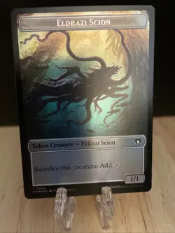 MTG Satyr (029) Eldrazi Scion (002) Token FOIL Commander Masters CMM NM/M - Image 1