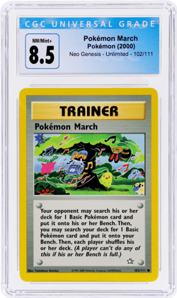 2000 Pokemon Neo Genesis Pokemon March #102 CGC 8.5 - Image 1
