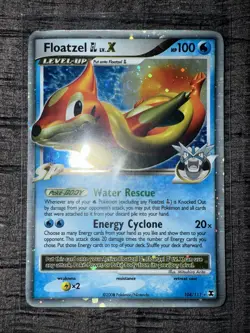 Pokemon TCG Floatzel GL LV.X Ultra Rare Card 104/111 - Image 1
