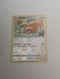 Bidoof Common Pokemon GO 059/078 NM - Image 1