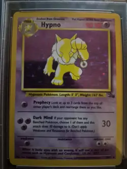 1999 POKEMON FOSSIL #8 HYPNO-HOLO PSA 5 - Image 2