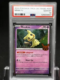 2024 POKEMON TRICK OR TRADE #037 MIMIKYU PSA 10 - Image 5