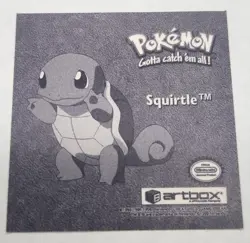 Squirtle PR22 Vintage 1999 Artbox Pokemon Sticker Rare Series 1 Prizm - Image 2