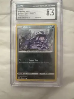 pokemon psa 8.5 grimer brilliant stars 082/172 - Image 1