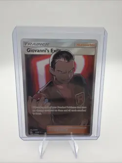 Giovanni's Exile - Pokemon Hidden Fates Full Art Ultra Rare 67/68 TCG - Image 1
