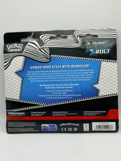 NEW SEALED *Pokemon Black Bolt 3-Pack Tech Sticker Blister *Reuniclus #212 Promo - Image 2