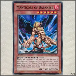 Manticore of Darkness - SDOK-EN005 - Common 1st Edition Yugioh - Image 1