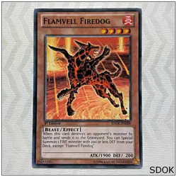 Flamvell Firedog - SDOK-EN009 - Common 1st Edition Yugioh - Image 1