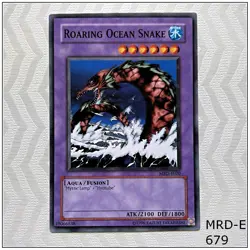 Roaring Ocean Snake - MRD-E020 - Common Unlimited Yugioh - Image 1