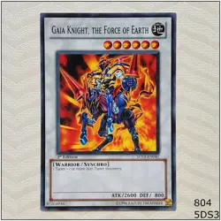Gaia Knight, the Force of Earth - 5DS3-EN041 - Common 1st Edition Yugioh - Image 1
