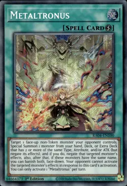 Metaltronus - Secret Rare 1st Edition RA04-EN100 - NM - YuGiOh - Image 1